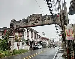 Arch at Taal town proper