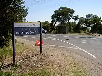 Blairgowrie welcome sign