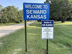 Seward, Kansas Welcome Sign