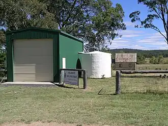 The RFS, church and cemetery at Wellingrove