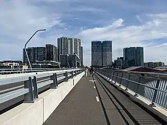 Wentworth Point from the Bennelong Bridge