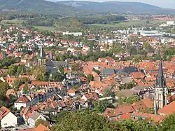 View over the old town of Wernigerode