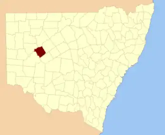 Location in New South Wales