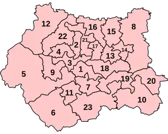Former parliamentary constituencies in West Yorkshire