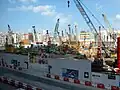 View of the construction site in 2010