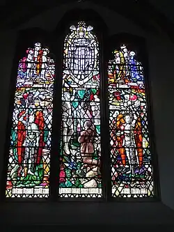 Stained-glass window painted by Walter Camm c. 1925