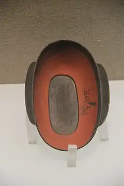Western Han dynasty Lacquered flanged cup, known as winged goblet (zh:羽觞) or "eared cup"(耳杯) of Prince of Tianchang