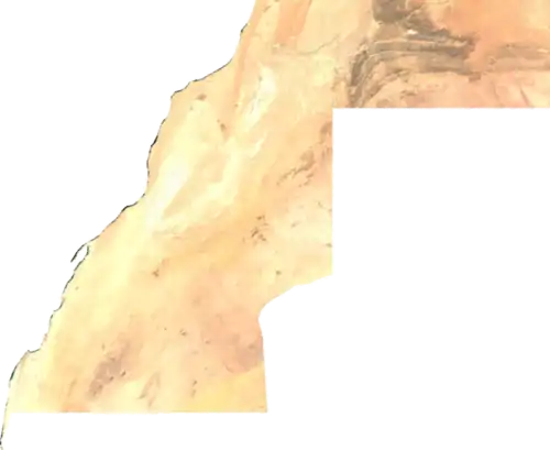 Satellite overview of Western Sahara