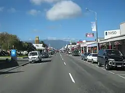 View of Westport, the district's main town