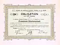 Bond of the municipality Wetzikon, issued 29. October 1900