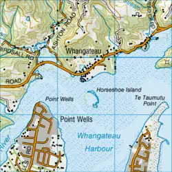 Location of Whangateau