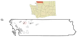 Location of Nooksack, Washington