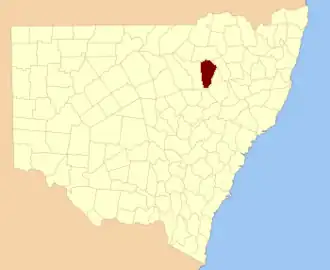 Location in New South Wales