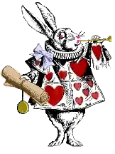 The White Rabbit from Alice in Wonderland