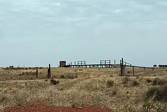 Abandoned rail siding at Widgiewa