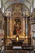 High altar based on a design by Christoph Tausch