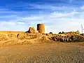 Narin Castle - The View from castle to front yard