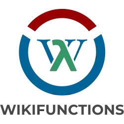 Wikifunctions logo with text: WIKIFUNCTIONS