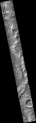 East side of Holmes (crater), as seen by CTX camera (on Mars Reconnaissance Orbiter).