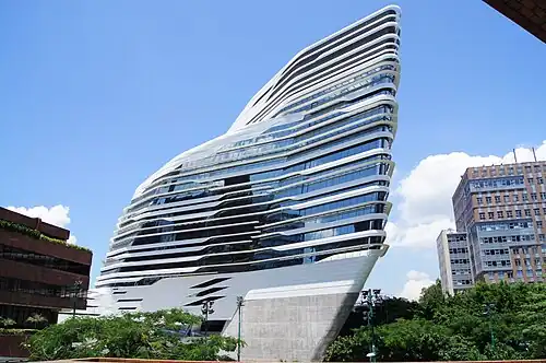 Innovation Tower of Hong Kong Polytechnic University by Zaha Hadid (2013)
