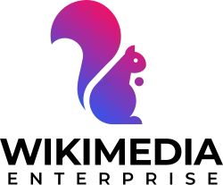Wikimedia Enterprise logo with text: WIKIMEDIA ENTERPRISE