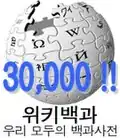 30,000 articles on the Korean Wikipedia (2006)