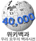 40,000 articles on the Korean Wikipedia (2007)