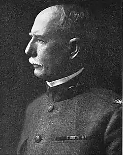 Black and white left profile photo of US Army Colonel William A. Shunk, c. 1920