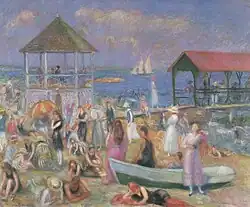 William Glackens, Beach Scene, New London, 1918
