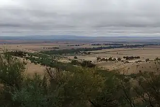 Willochra Plain from the northern foothills of Mount Remarkable in the Hundred of Gregory