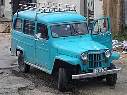 Willys Jeep Station Wagon used as taxi in Cuba