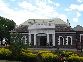 Former town hall, now tea rooms