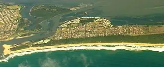 Aerial view from east