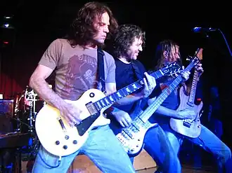 Winger in 2007. Left to right: John Roth, Kip Winger, Reb Beach.
