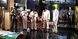Winny Puhh performing on the television show Ringvaade