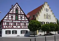 Houses in the town center
