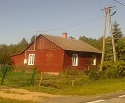 Wooden house in Wyryki-Wola