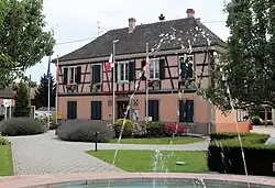 The town hall in Wolfgantzen