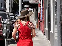 Classic wide-brimmed Western hat crafted in felt, North Beach, San Francisco