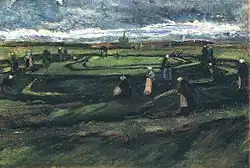 Women Mending Nets in the Dunes 1882 Collection: François Odermatt, Montreal (F7)