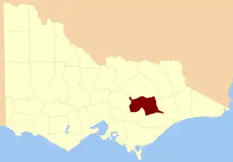 Location in Victoria