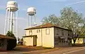Woodland's most distinctive landmarks are the twin water towers which are positioned in the middle of town.