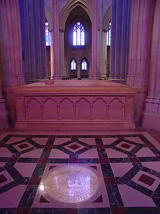 Tomb of Woodrow Wilson at the Washington National Cathedral