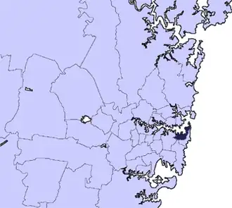 Location in Metropolitan Sydney