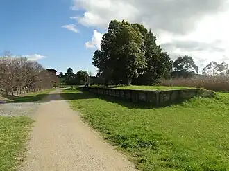 Walking trail at the Woori Yallock railway station