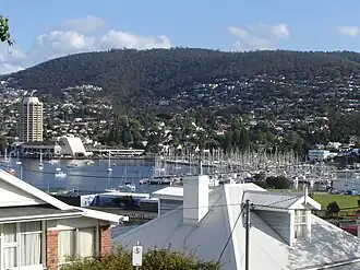 View of Wrest Point Casino and Sandy Bay