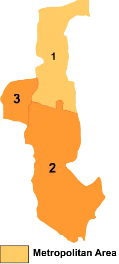 Wuda is the division labeled '3' on this map of Wuhai City
