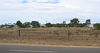 Highway view of Wynarka