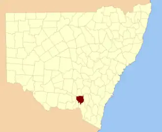 Location in New South Wales