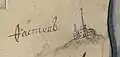 One of names on maps (18th century)